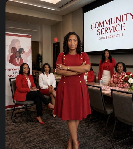 Crimson Executive Dress