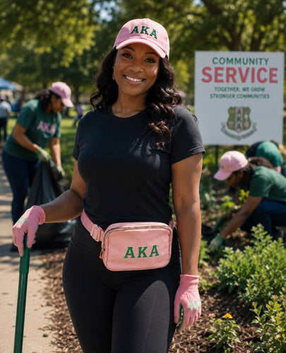 Alpha Kappa Alpha Belt Bag | AKA Sorority Fanny Pack
